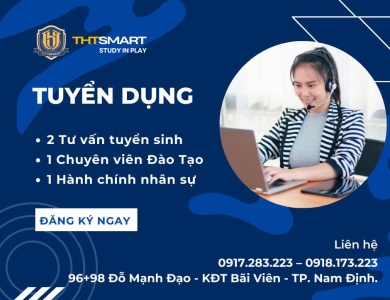 Hệ thống anh ngữ quốc tế THTSMART tuyển dụng